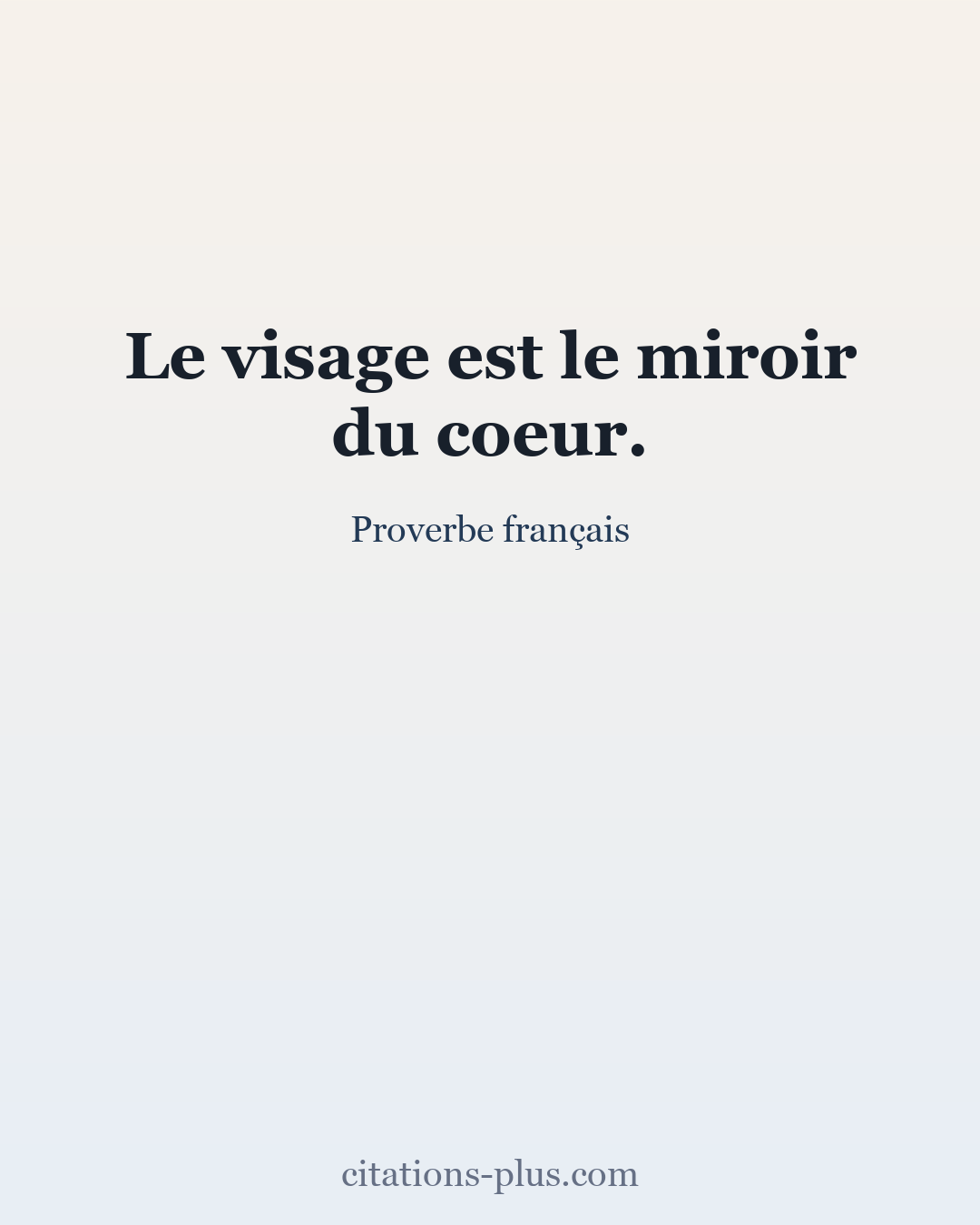 Carte Premium clair — Proverbe français