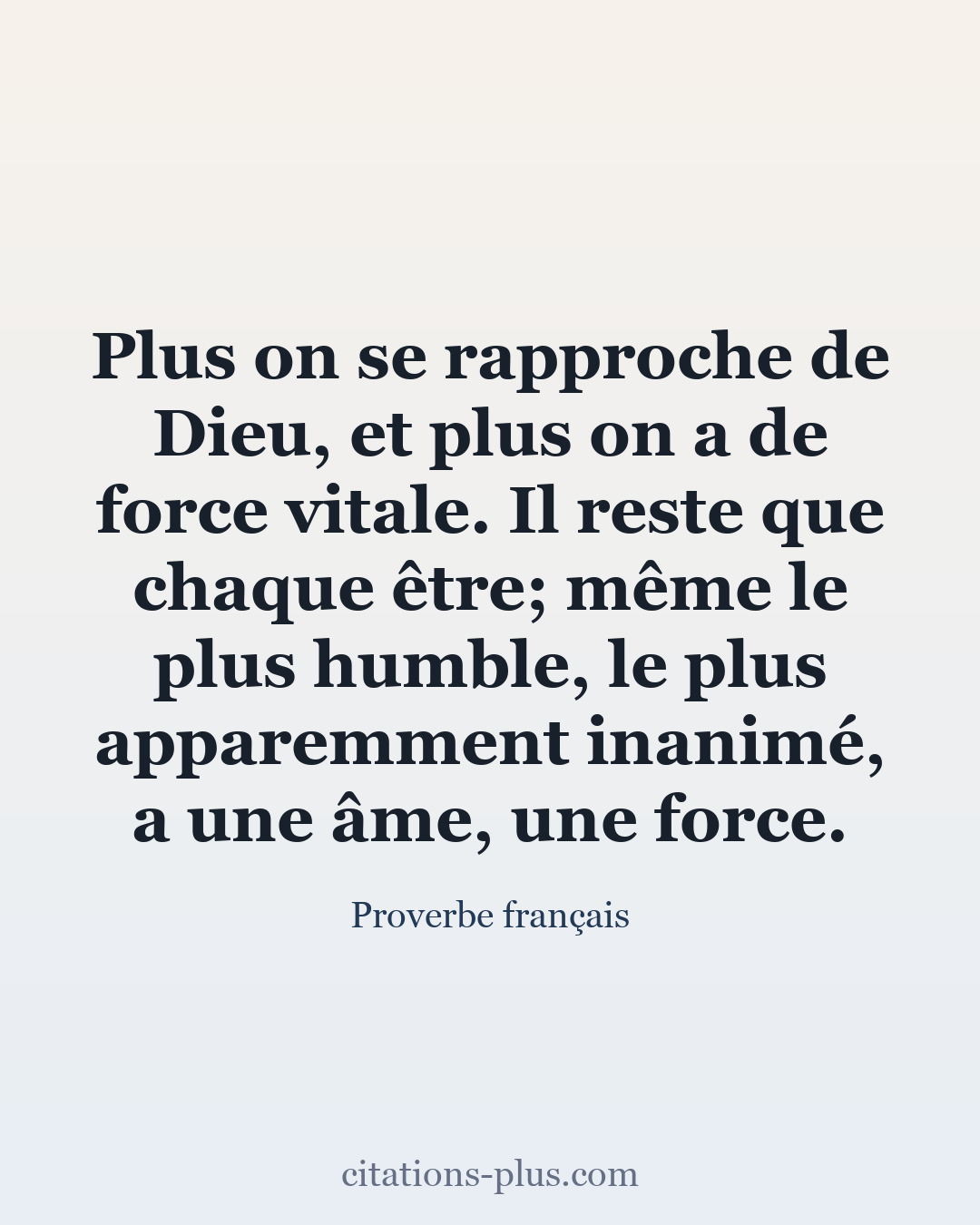 Carte Premium clair — Proverbe français