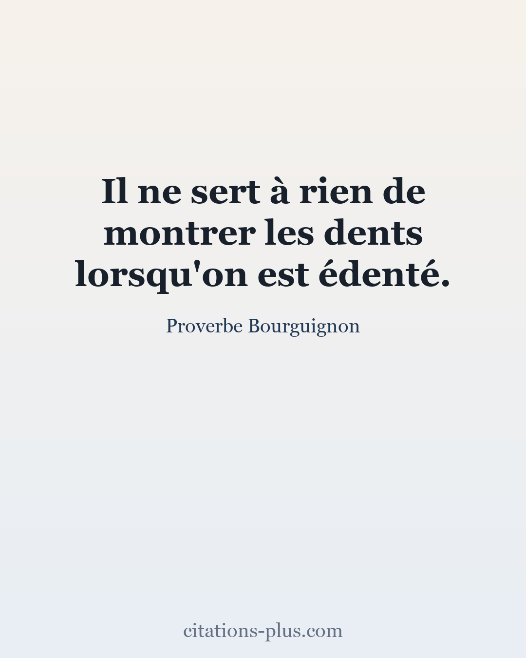 Carte Premium clair — Proverbe Bourguignon