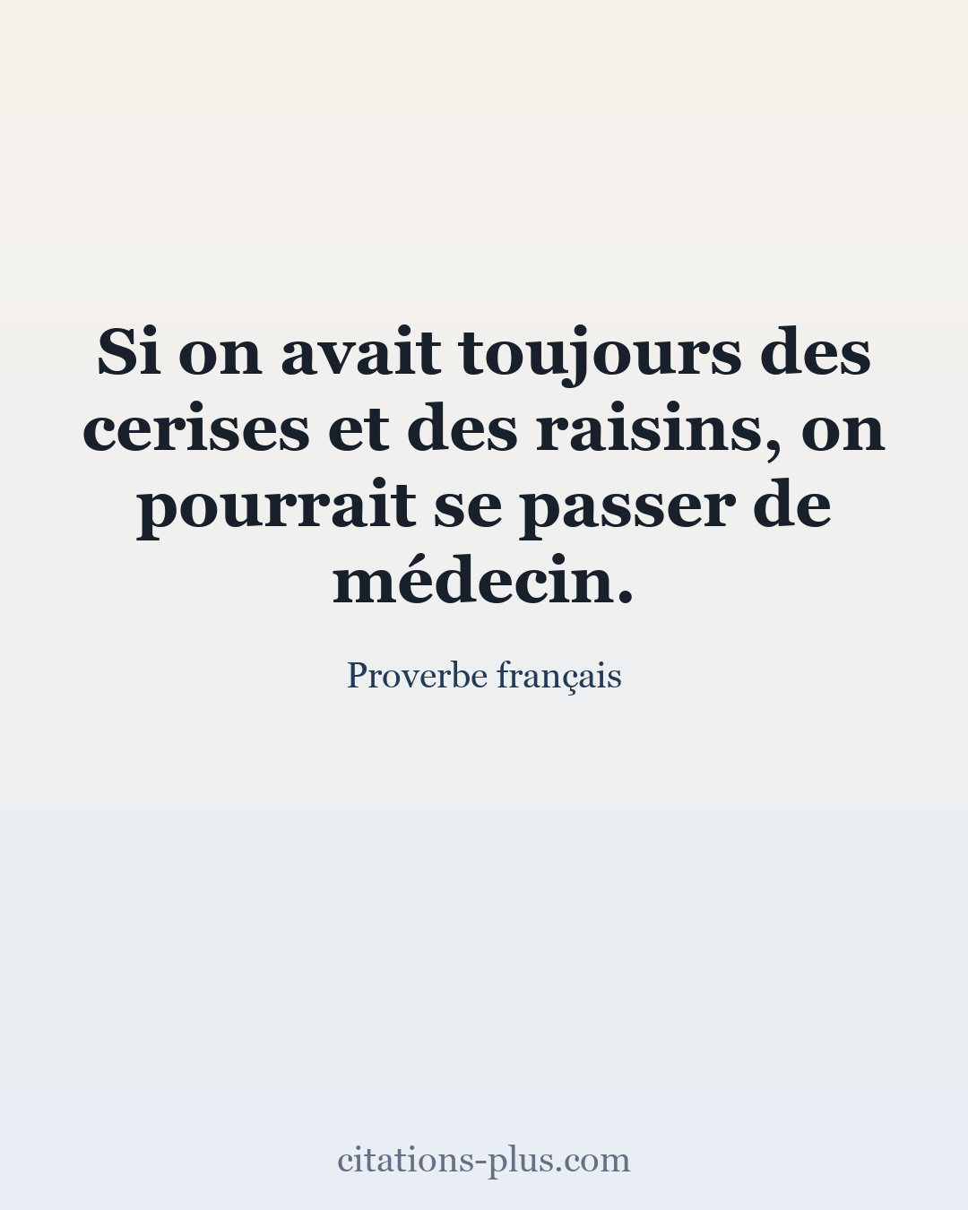 Carte Premium clair — Proverbe français