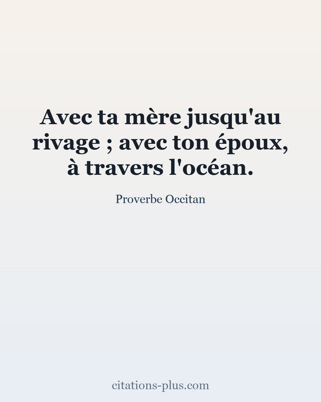 Carte Premium clair — Proverbe Occitan
