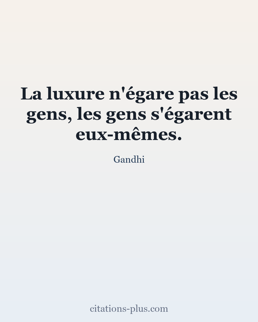 Carte Premium clair — Gandhi