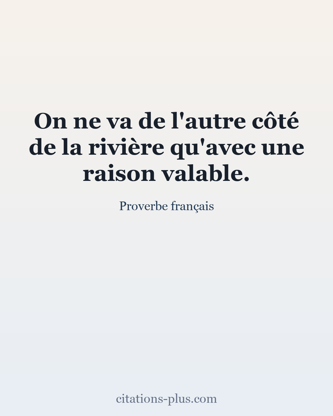 Carte Premium clair — Proverbe français
