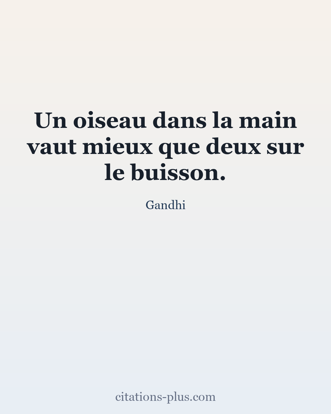 Carte Premium clair — Gandhi