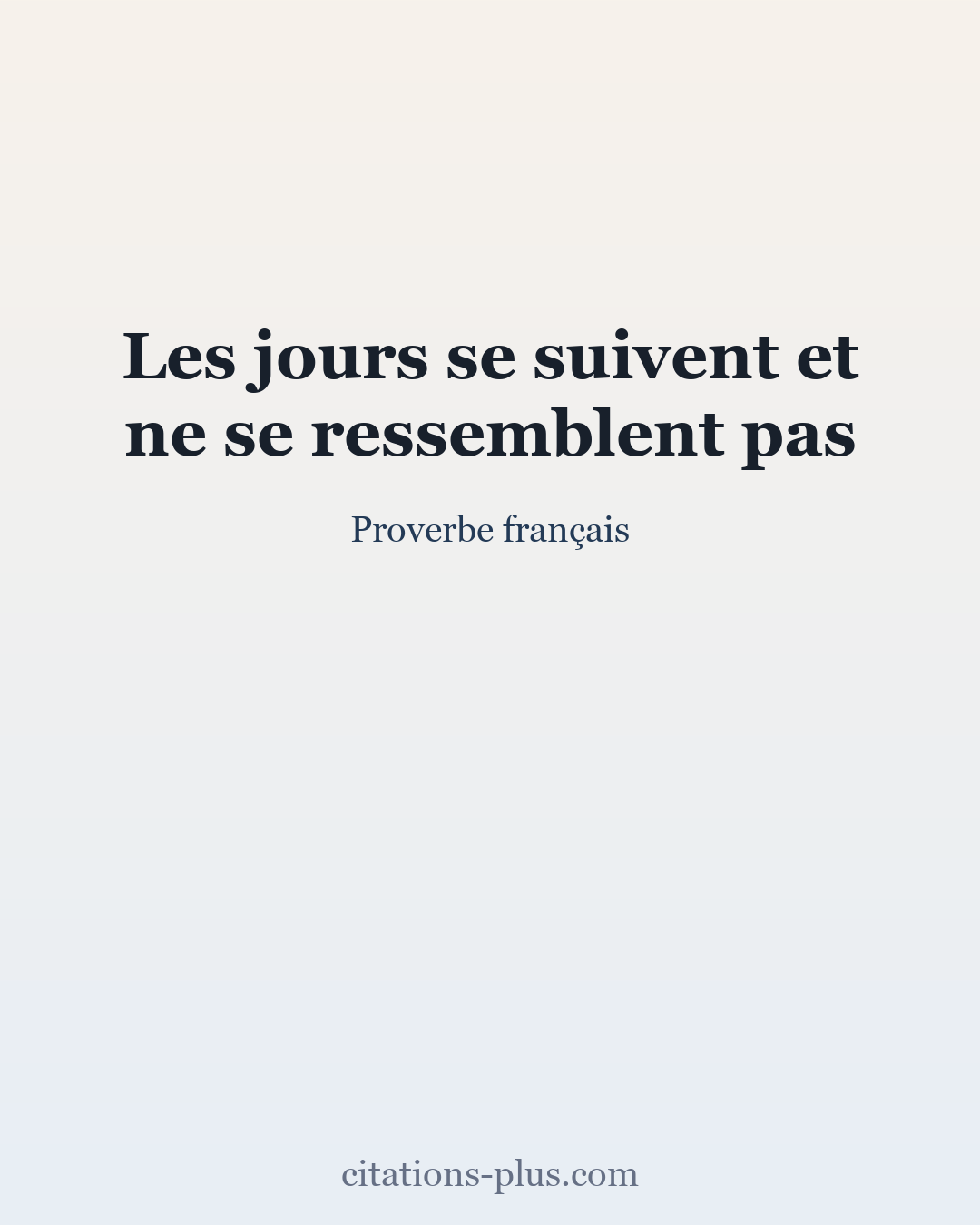 Carte Premium clair — Proverbe français