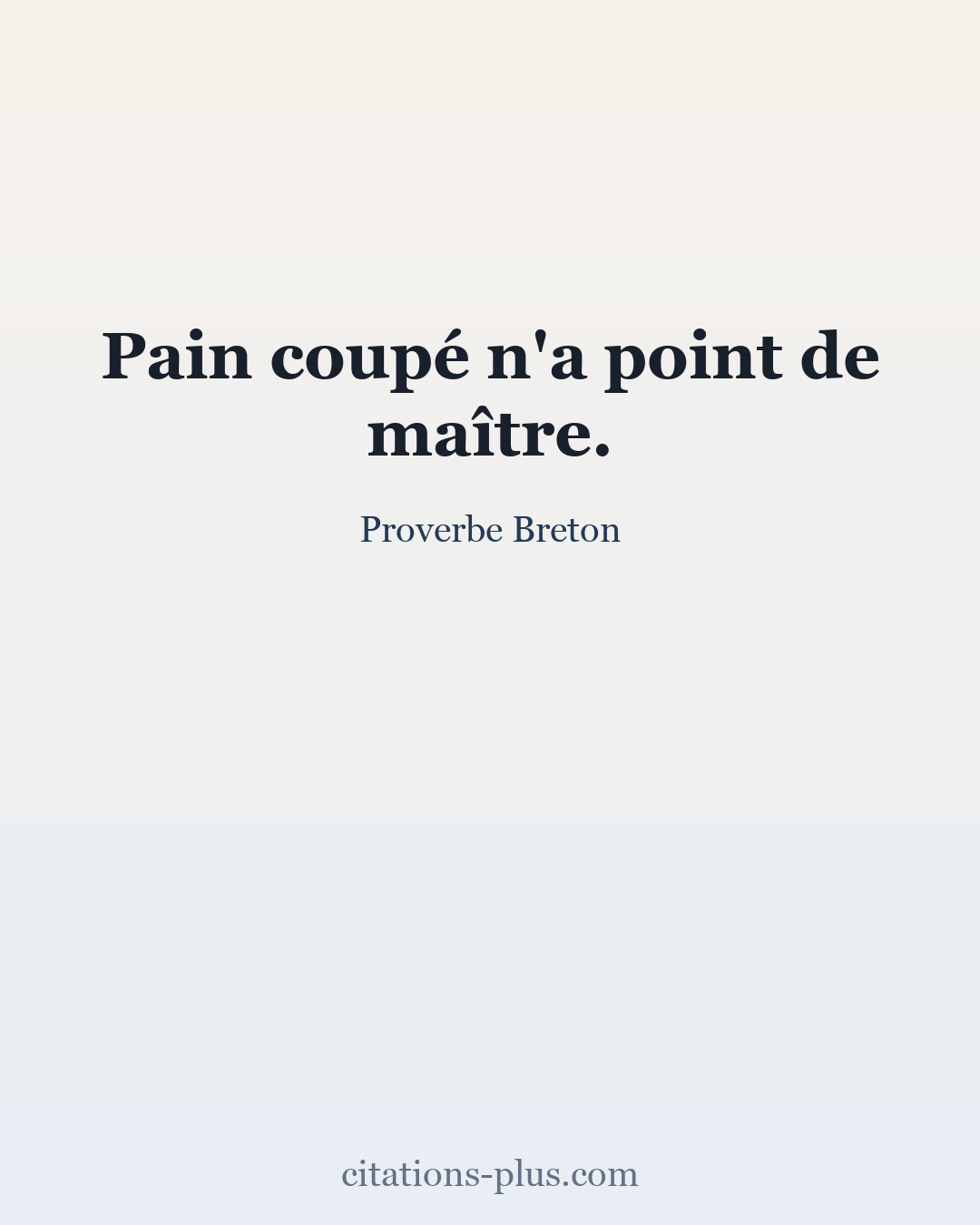 Carte Premium clair — Proverbe Breton