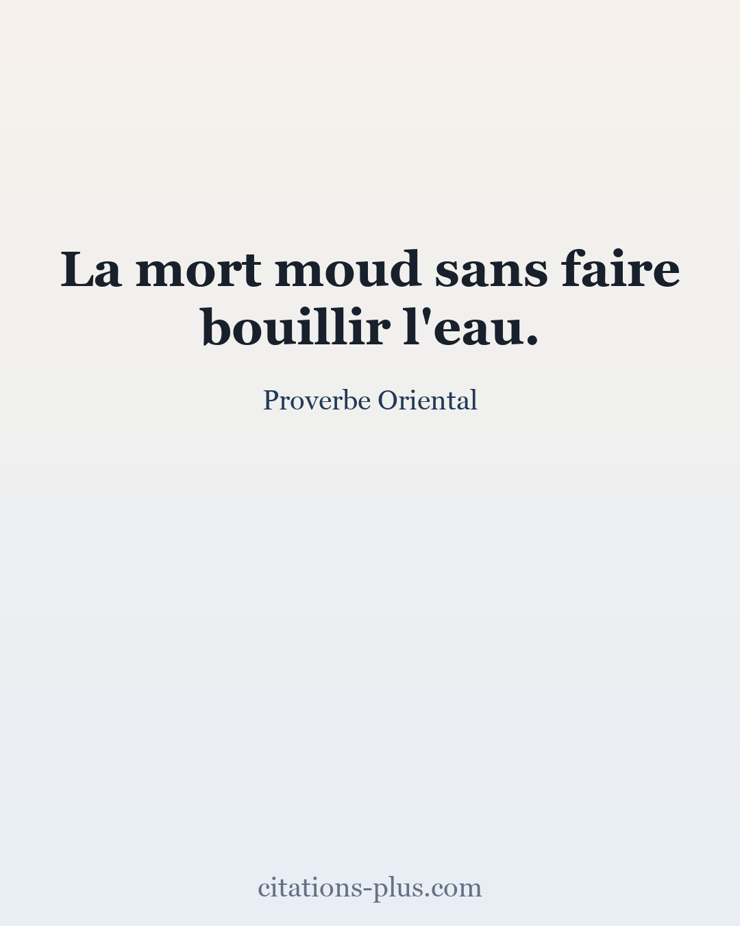 Carte Premium clair — Proverbes orientaux