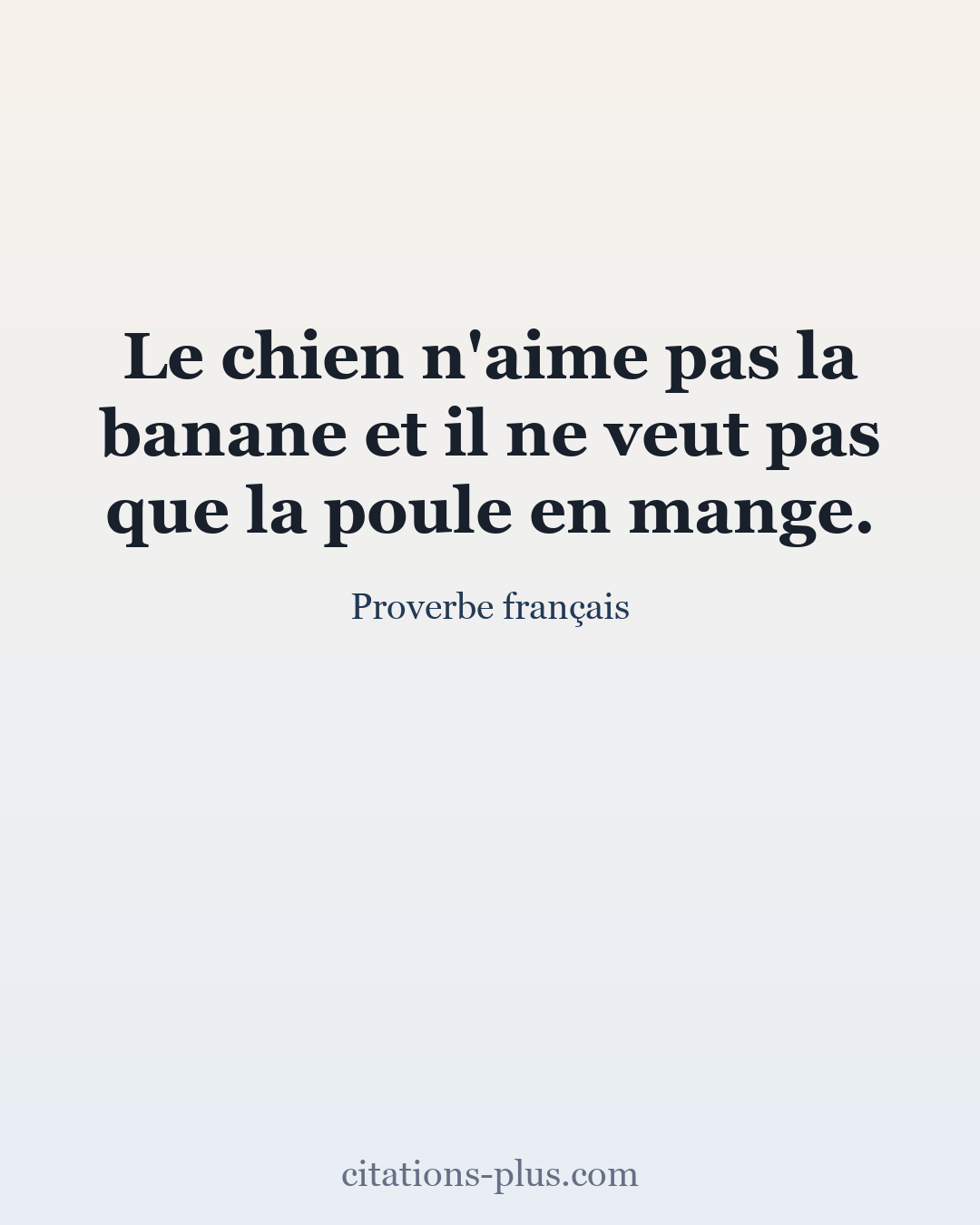 Carte Premium clair — Proverbe français
