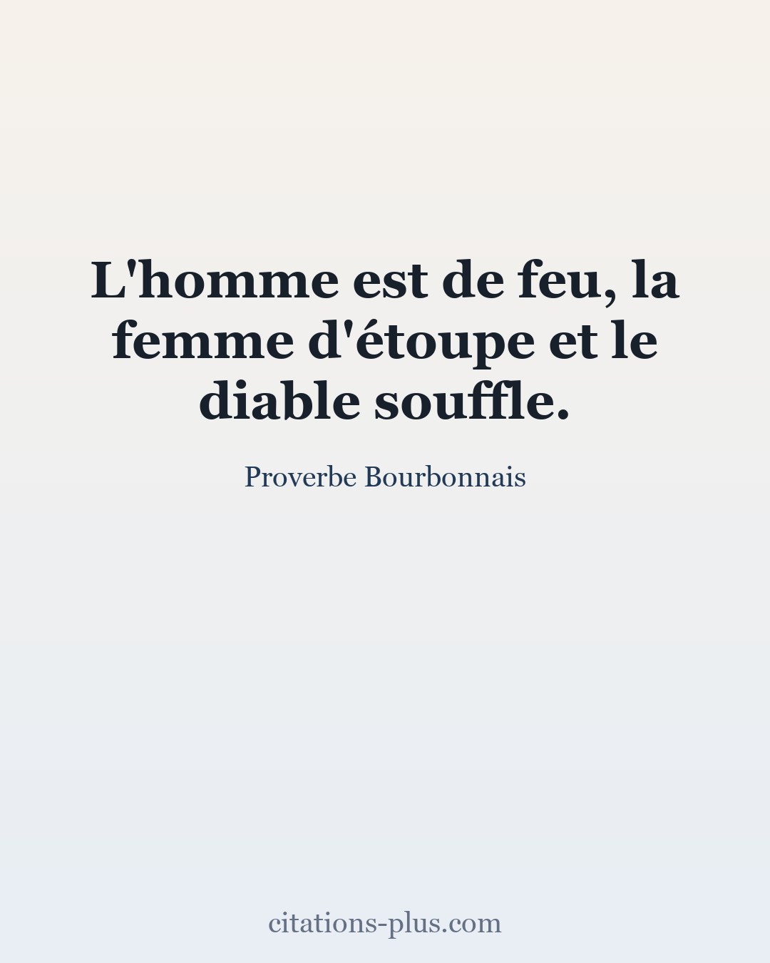 Carte Premium clair — Proverbe Bourbonnais