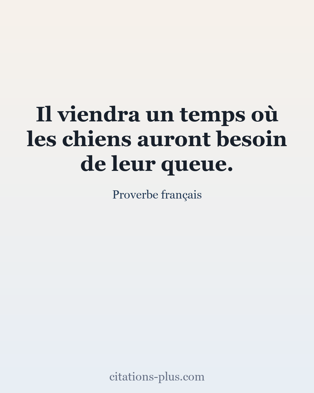 Carte Premium clair — Proverbe français