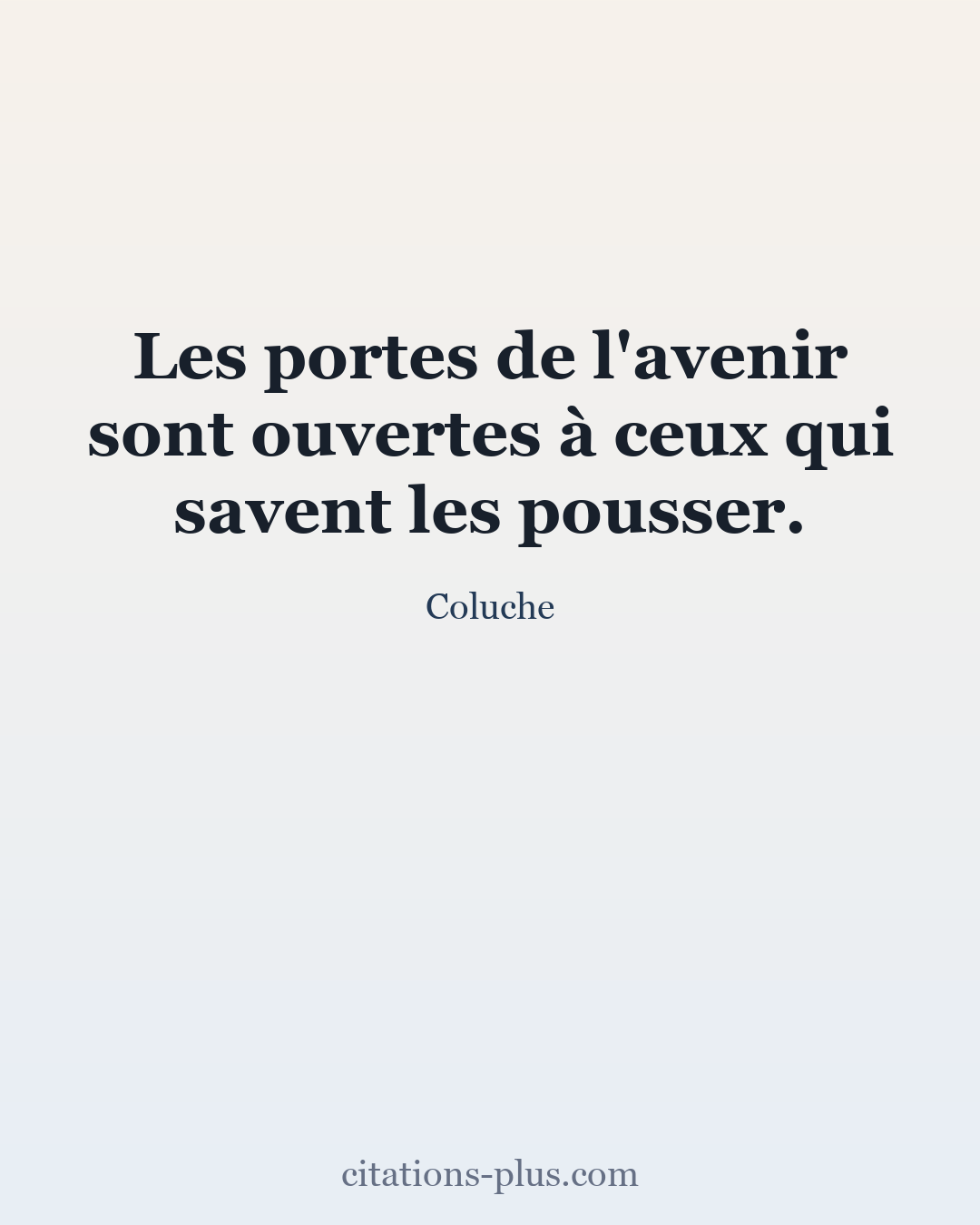 Carte Premium clair — Coluche