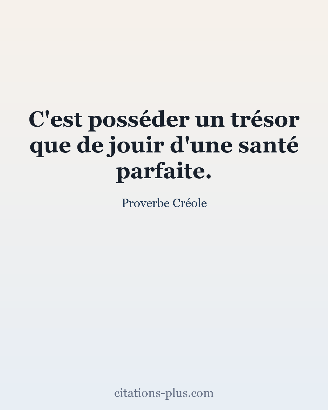 Carte Premium clair — Proverbe Créole