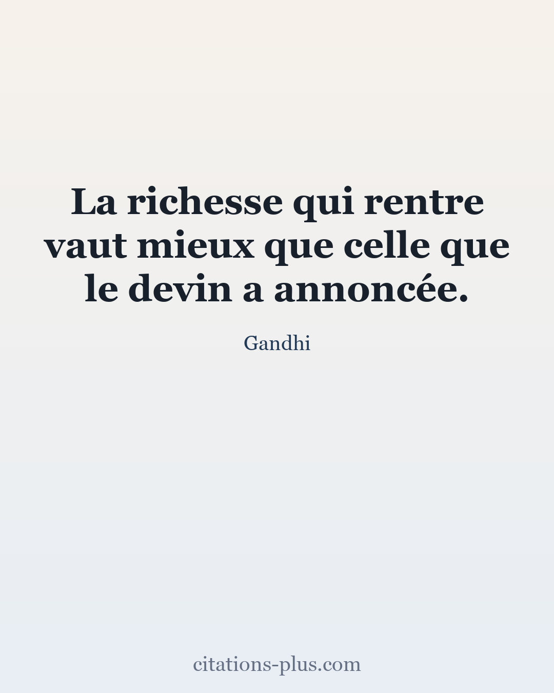 Carte Premium clair — Gandhi