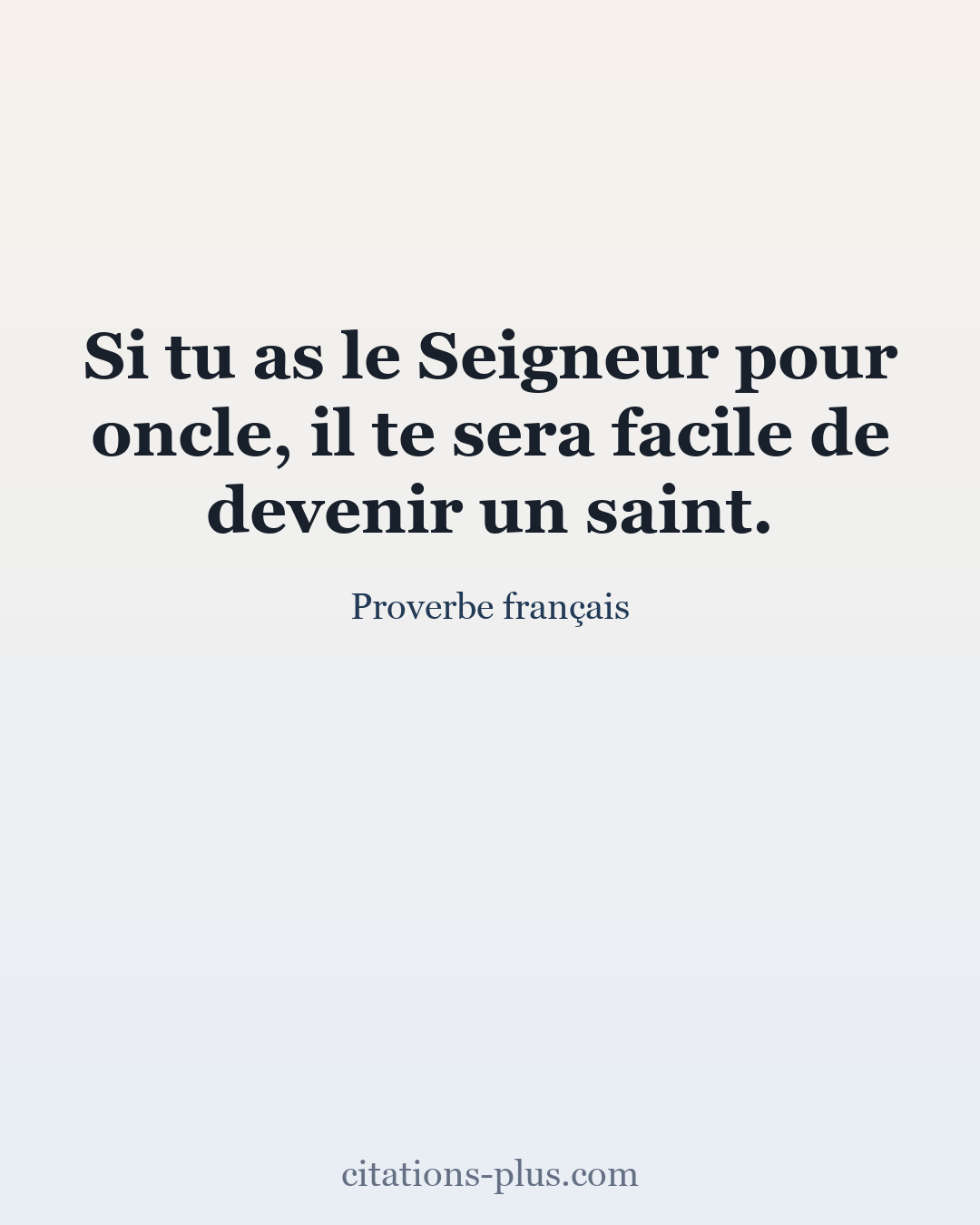 Carte Premium clair — Proverbe français