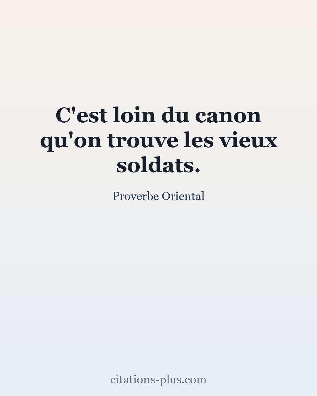 Carte Premium clair — Proverbes orientaux