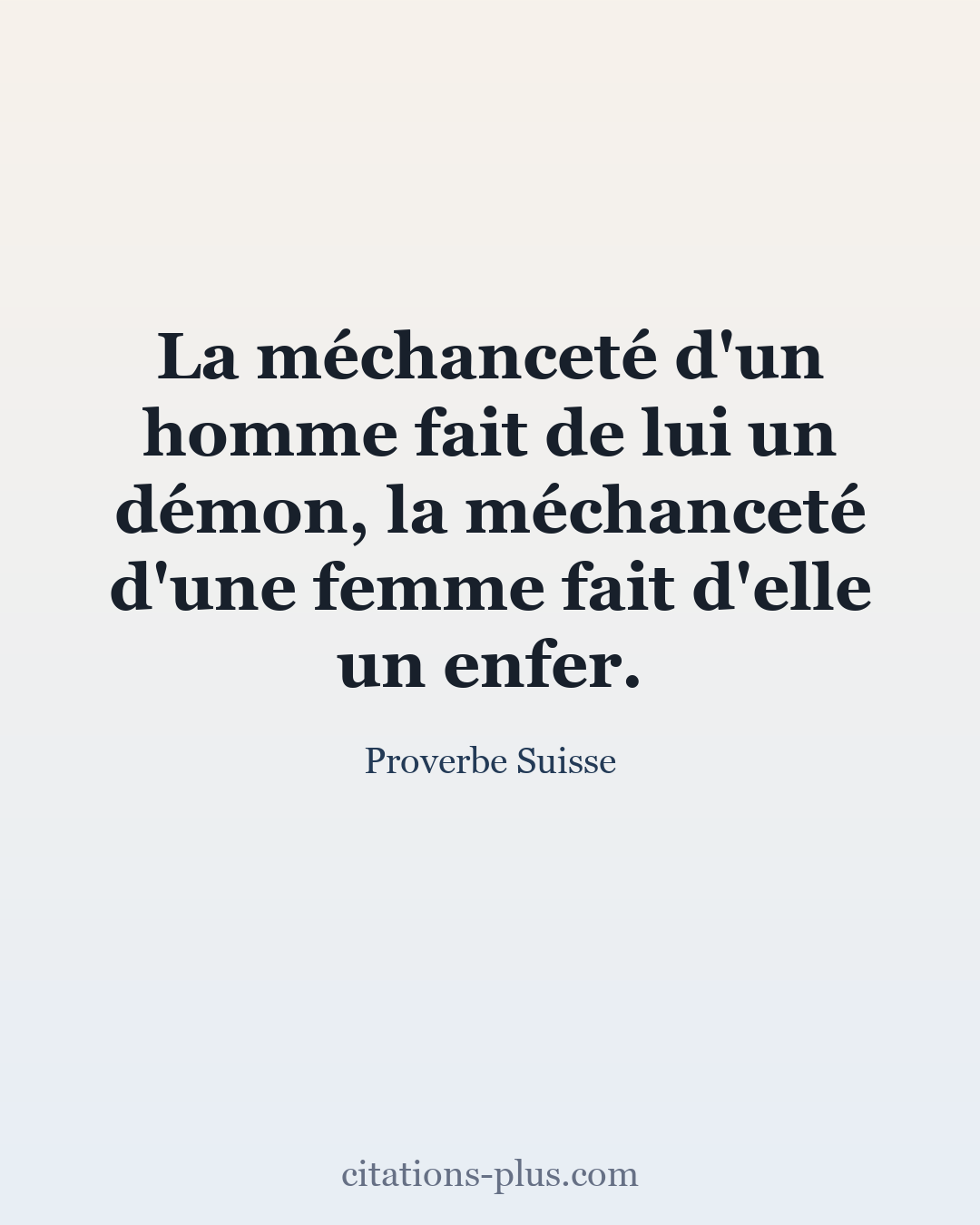 Carte Premium clair — Proverbe Suisse