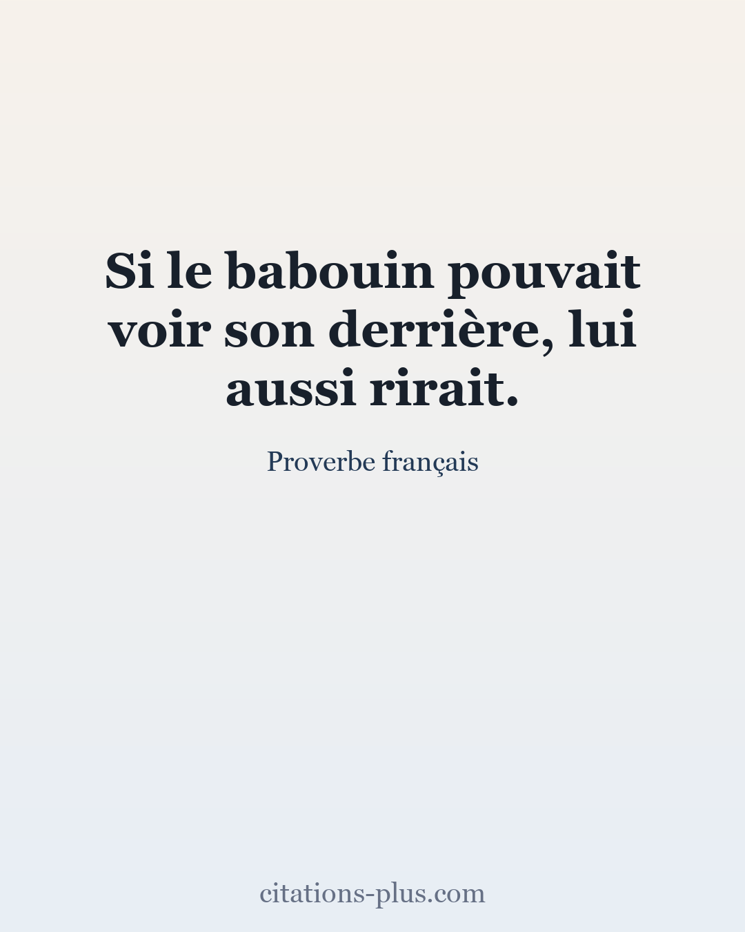 Carte Premium clair — Proverbe français