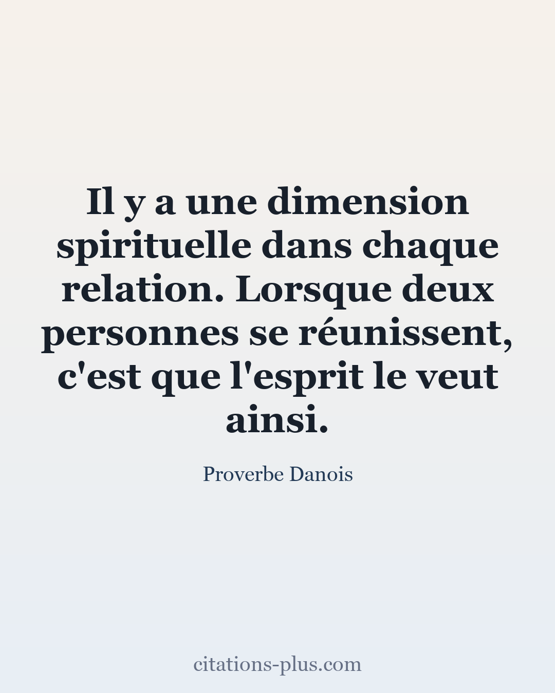 Carte Premium clair — Proverbe Danois