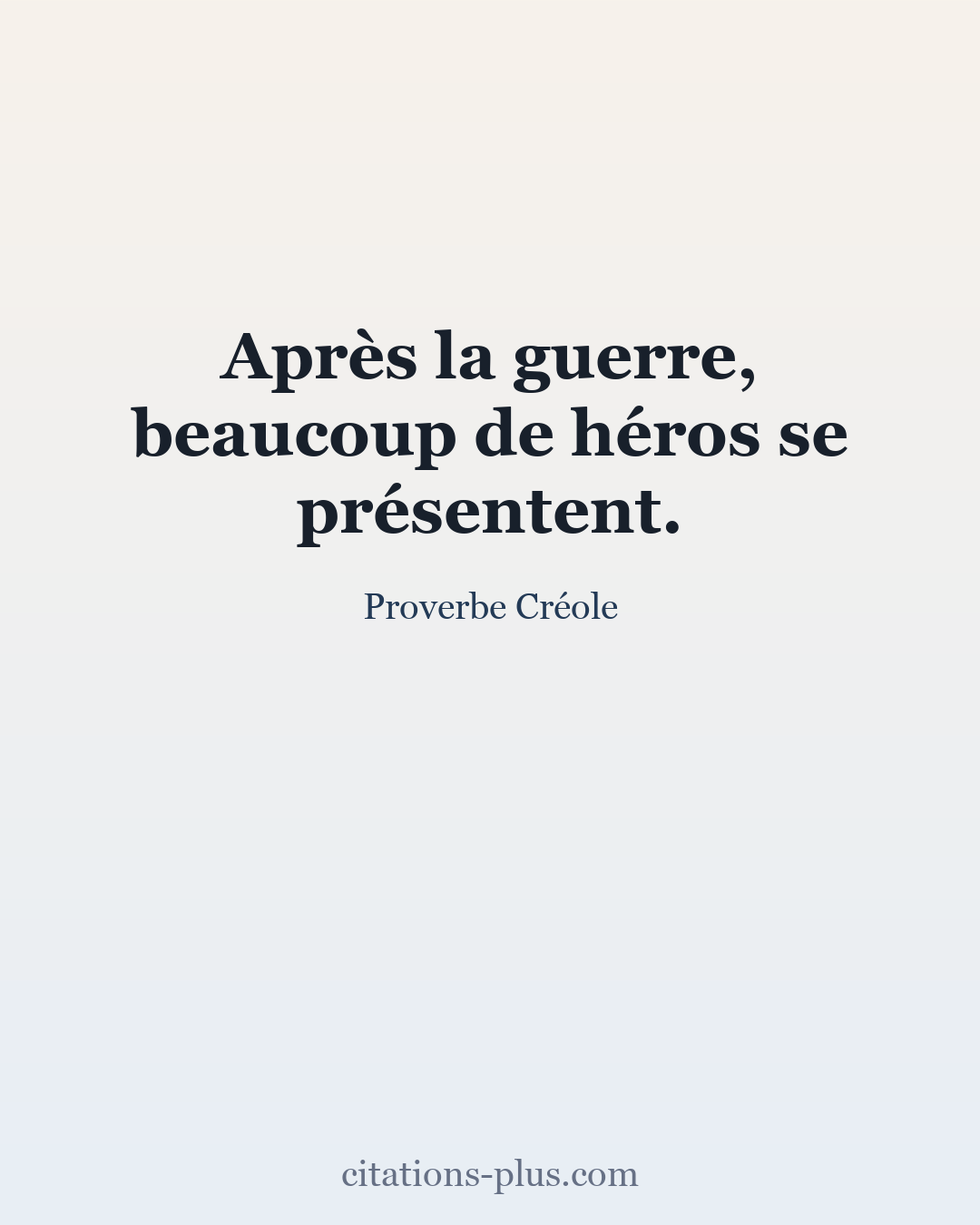 Carte Premium clair — Proverbe Créole