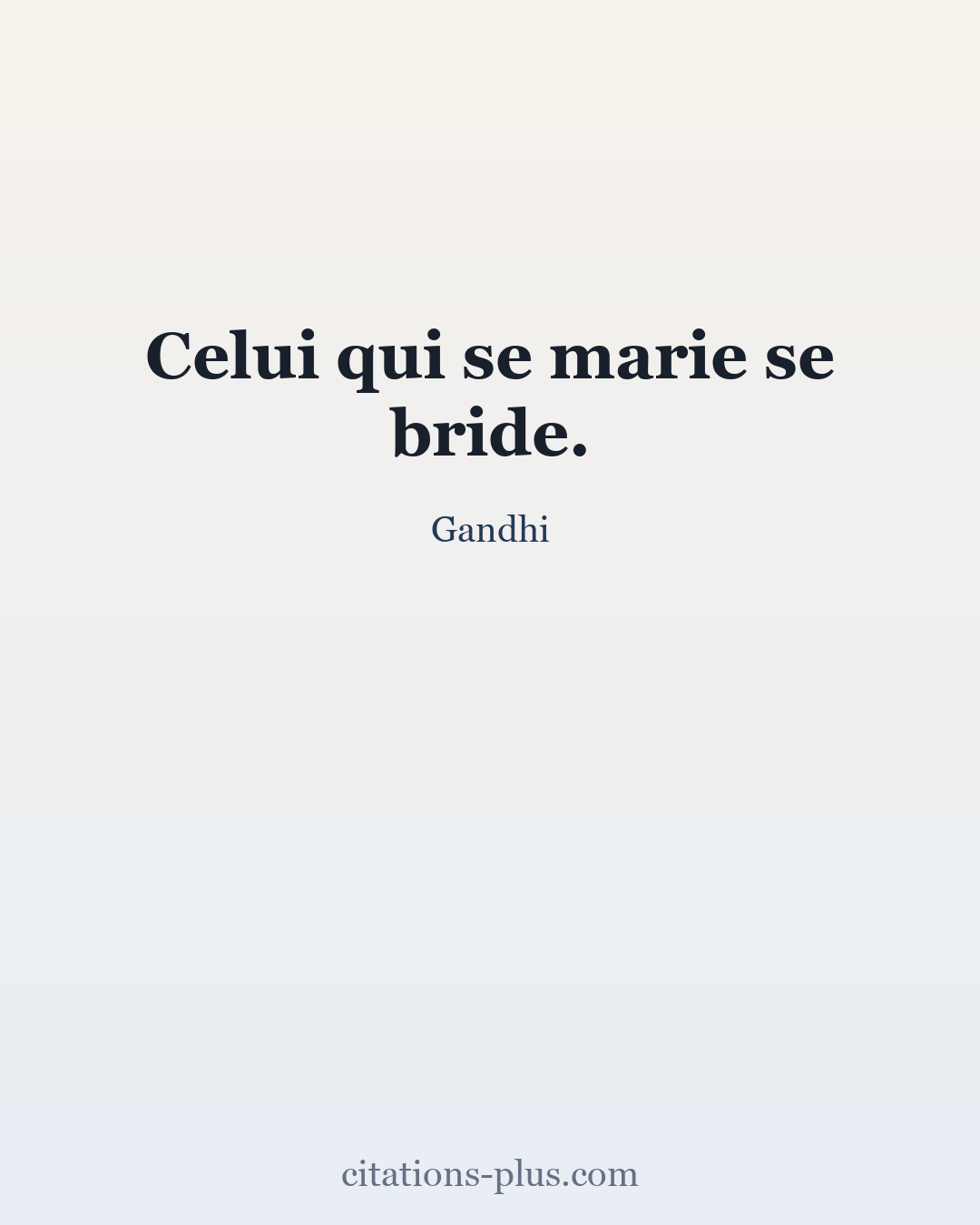 Carte Premium clair — Gandhi