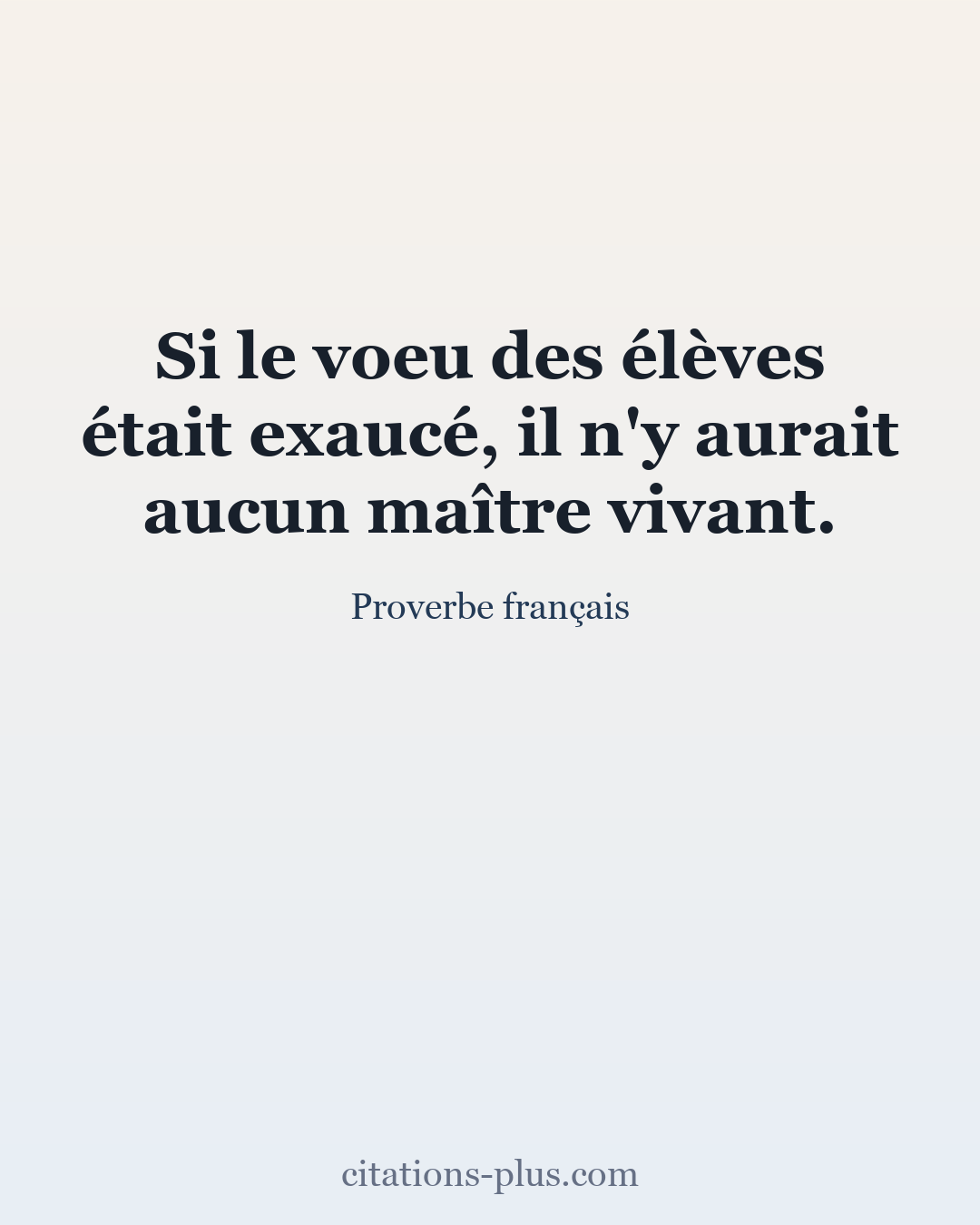 Carte Premium clair — Proverbe français