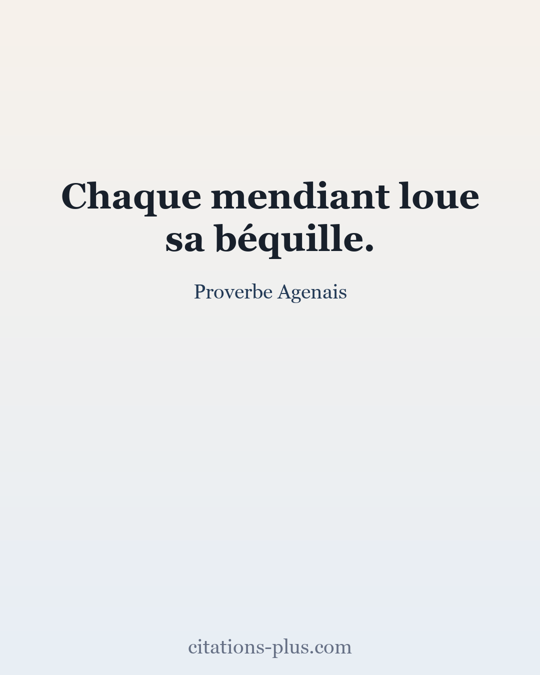 Carte Premium clair — Proverbe Agenais