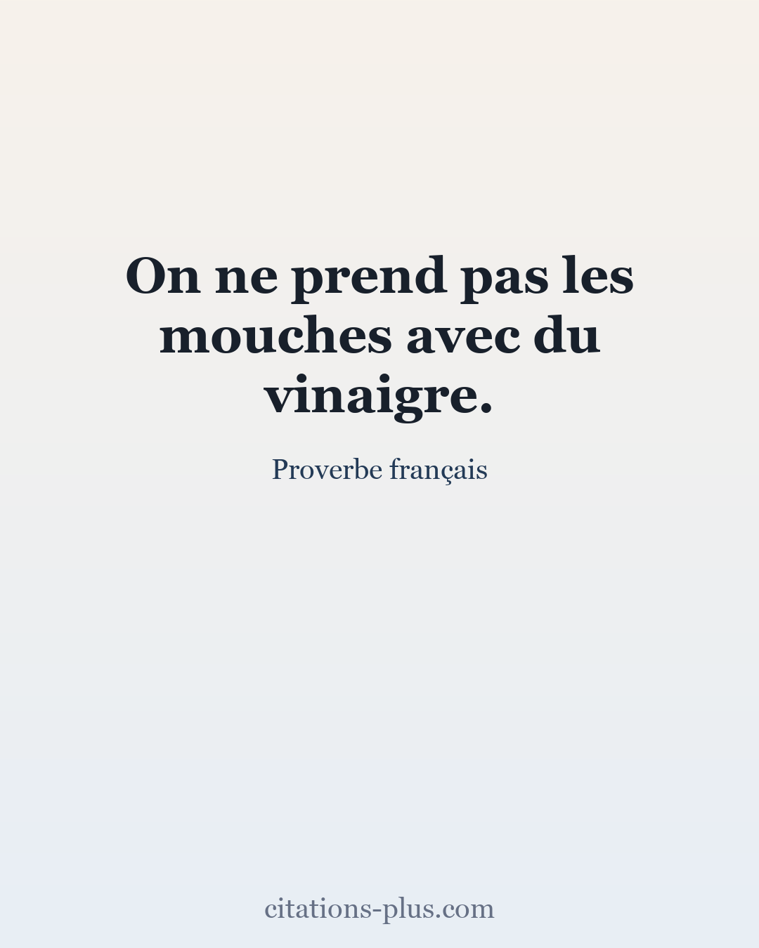Carte Premium clair — Proverbe français