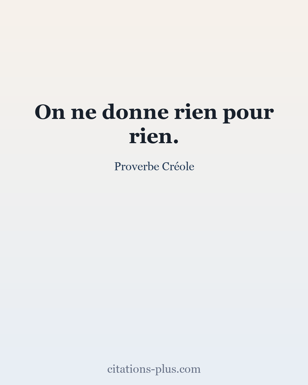 Carte Premium clair — Proverbe français