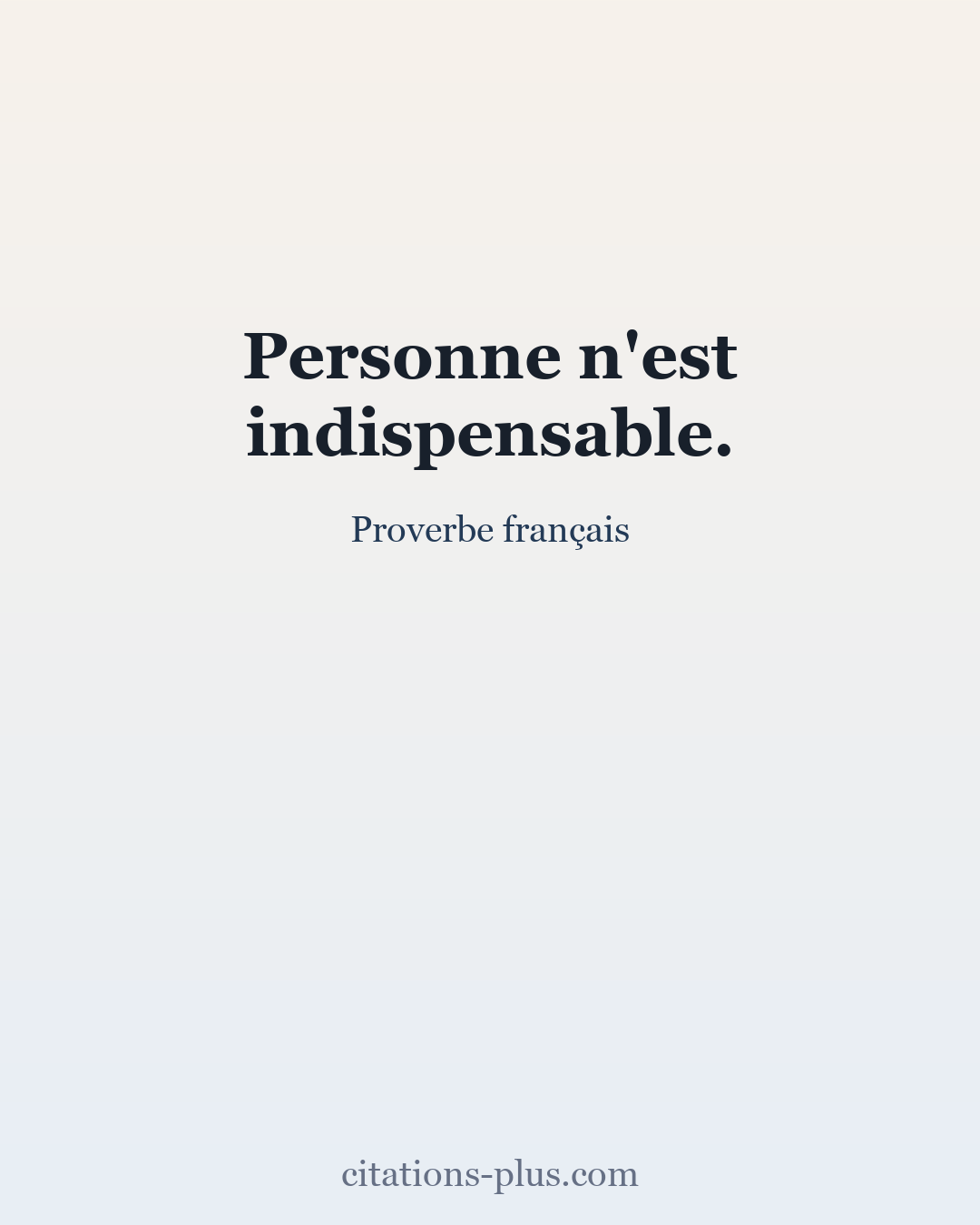 Carte Premium clair — Proverbe français