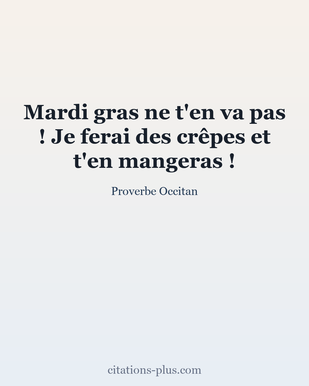 Carte Premium clair — Proverbe Occitan