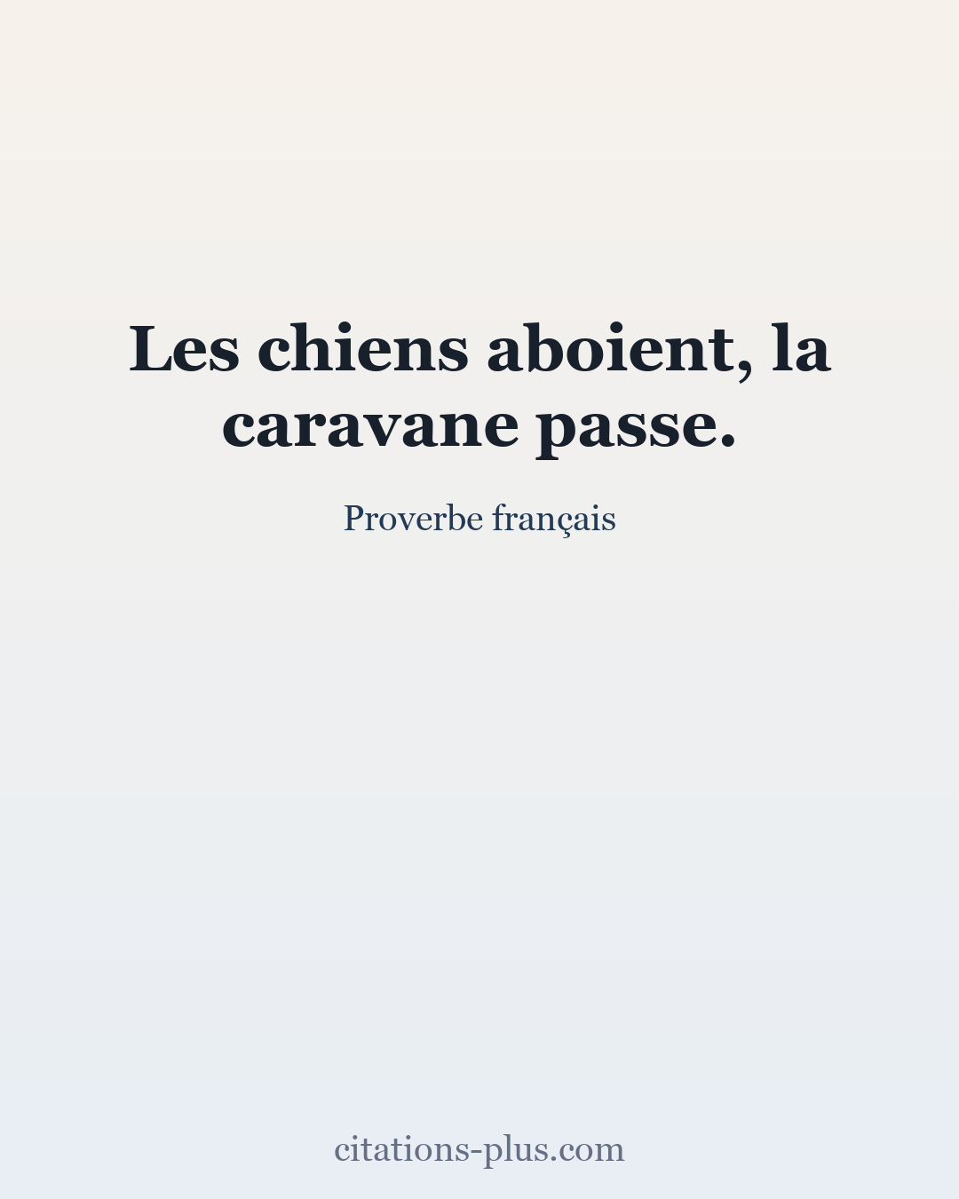 Carte Premium clair — Proverbe français