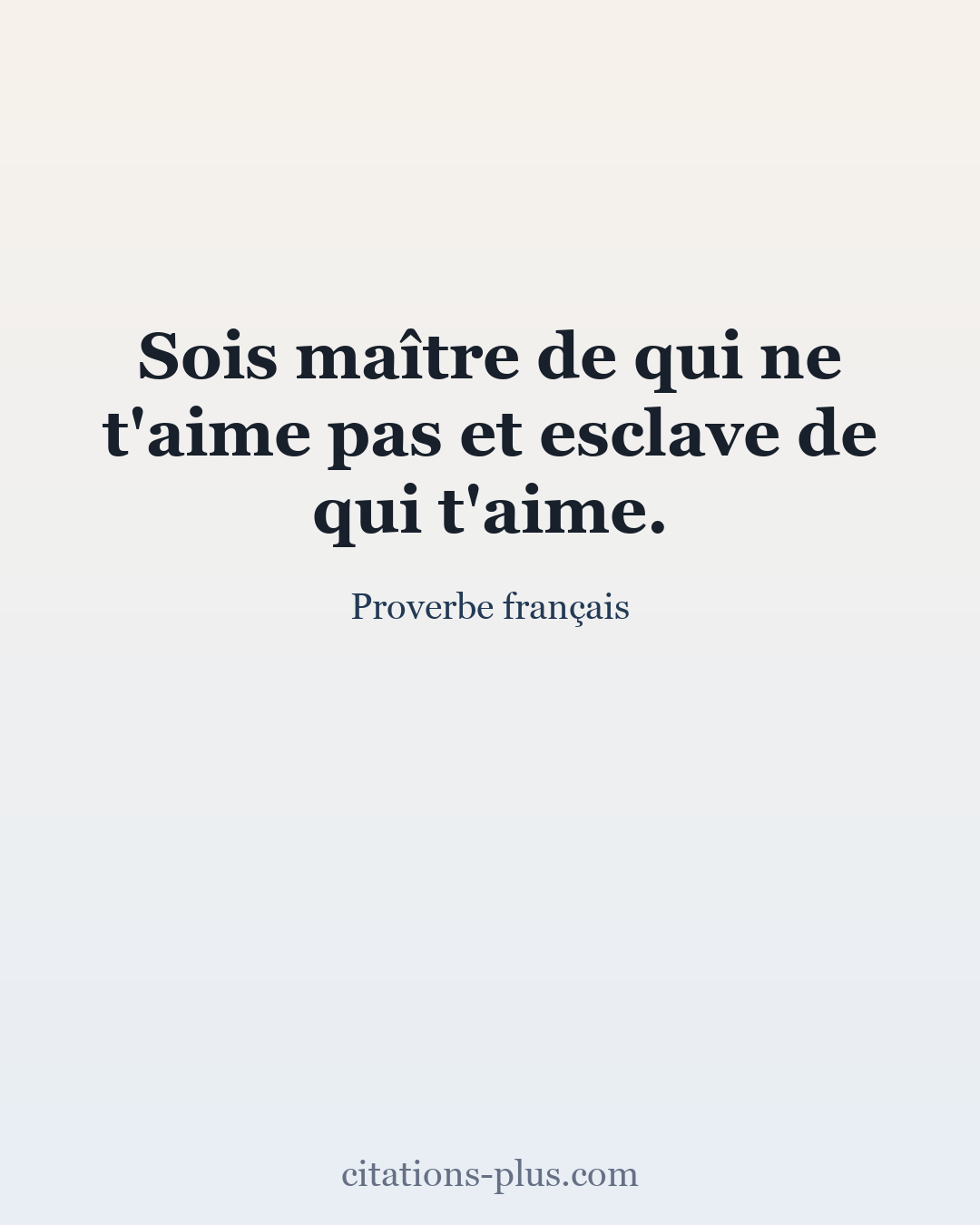 Carte Premium clair — Proverbe français