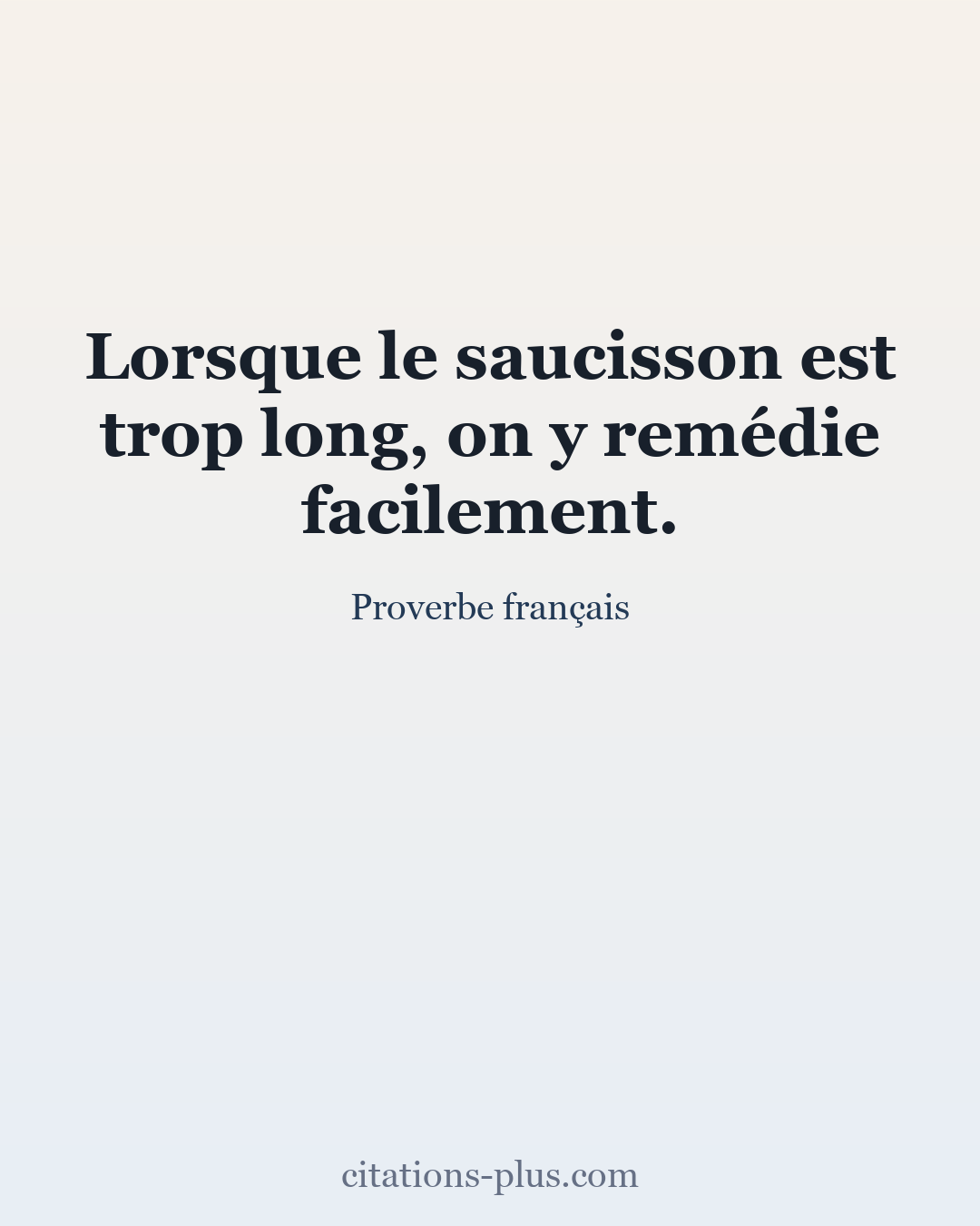 Carte Premium clair — Proverbe français