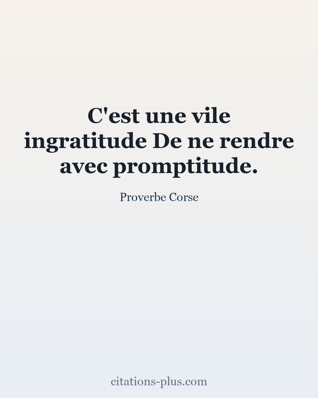 Carte Premium clair — Proverbe Corse
