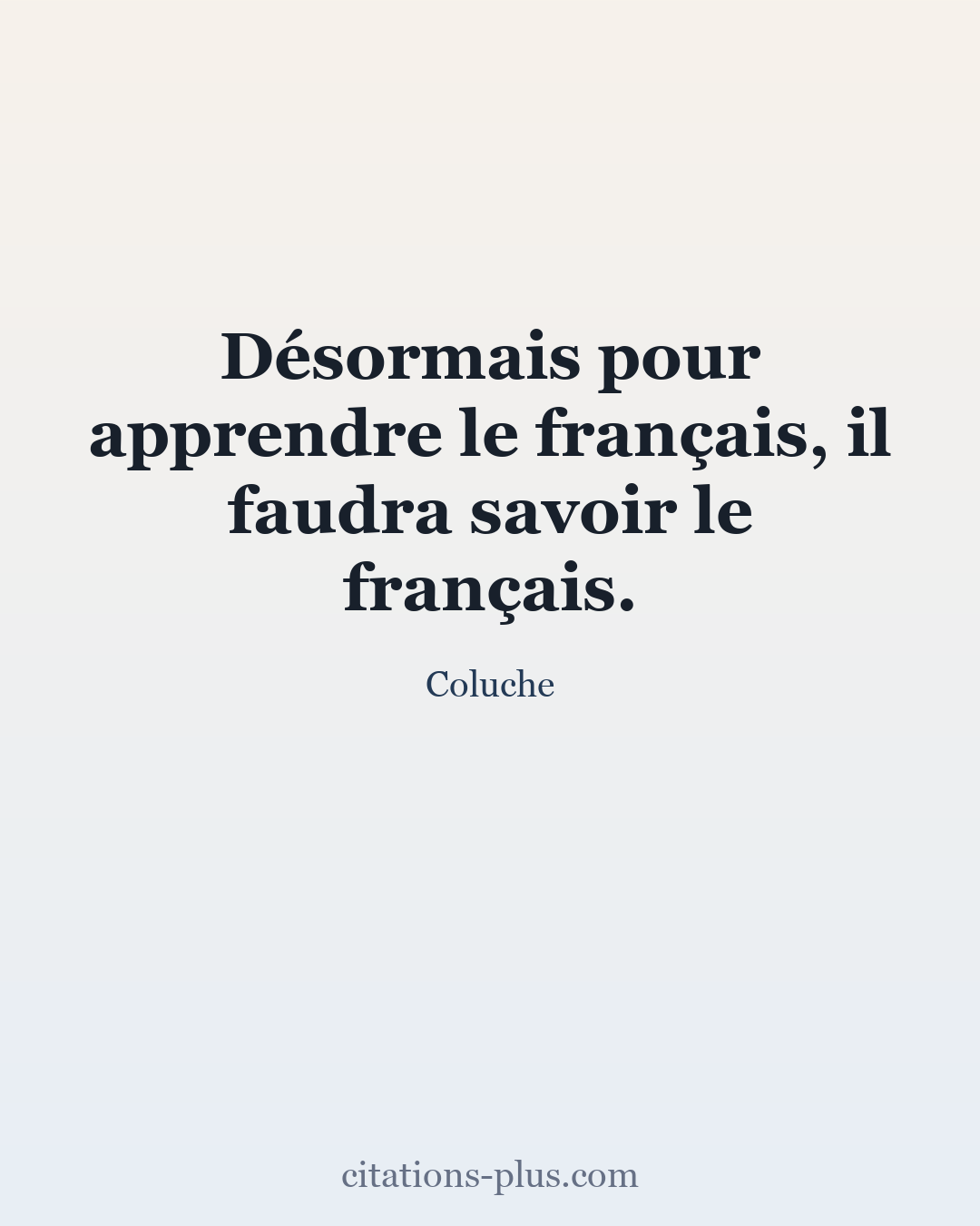 Carte Premium clair — Coluche