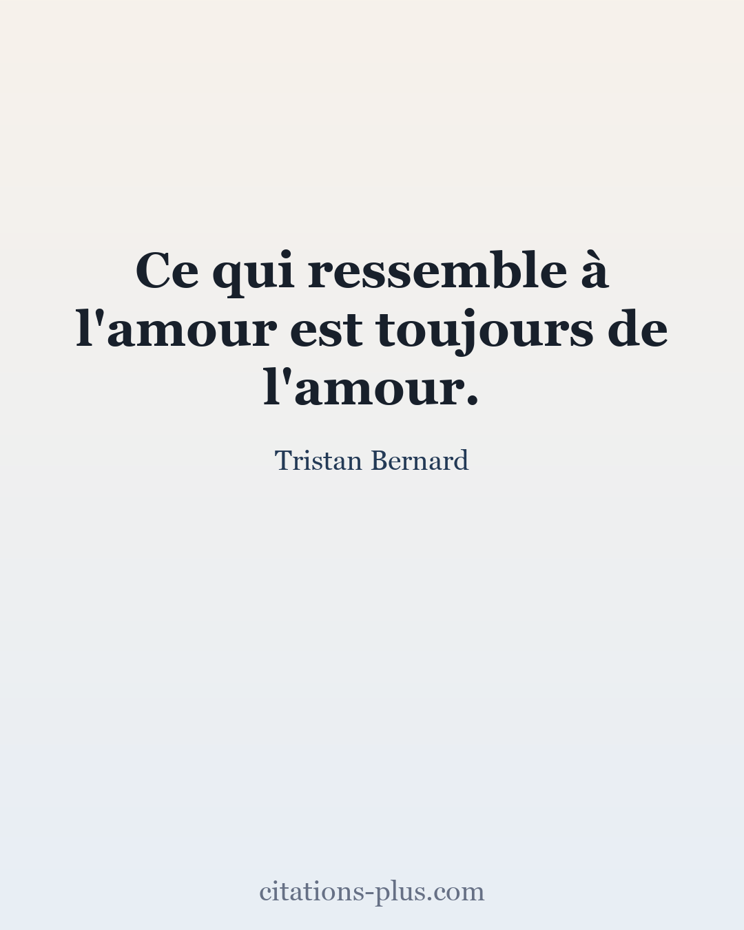 Carte Premium clair — Tristan Bernard