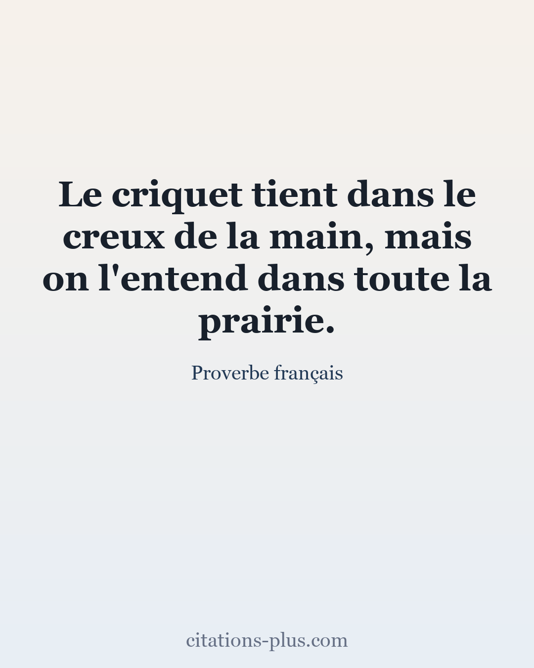 Carte Premium clair — Proverbe français