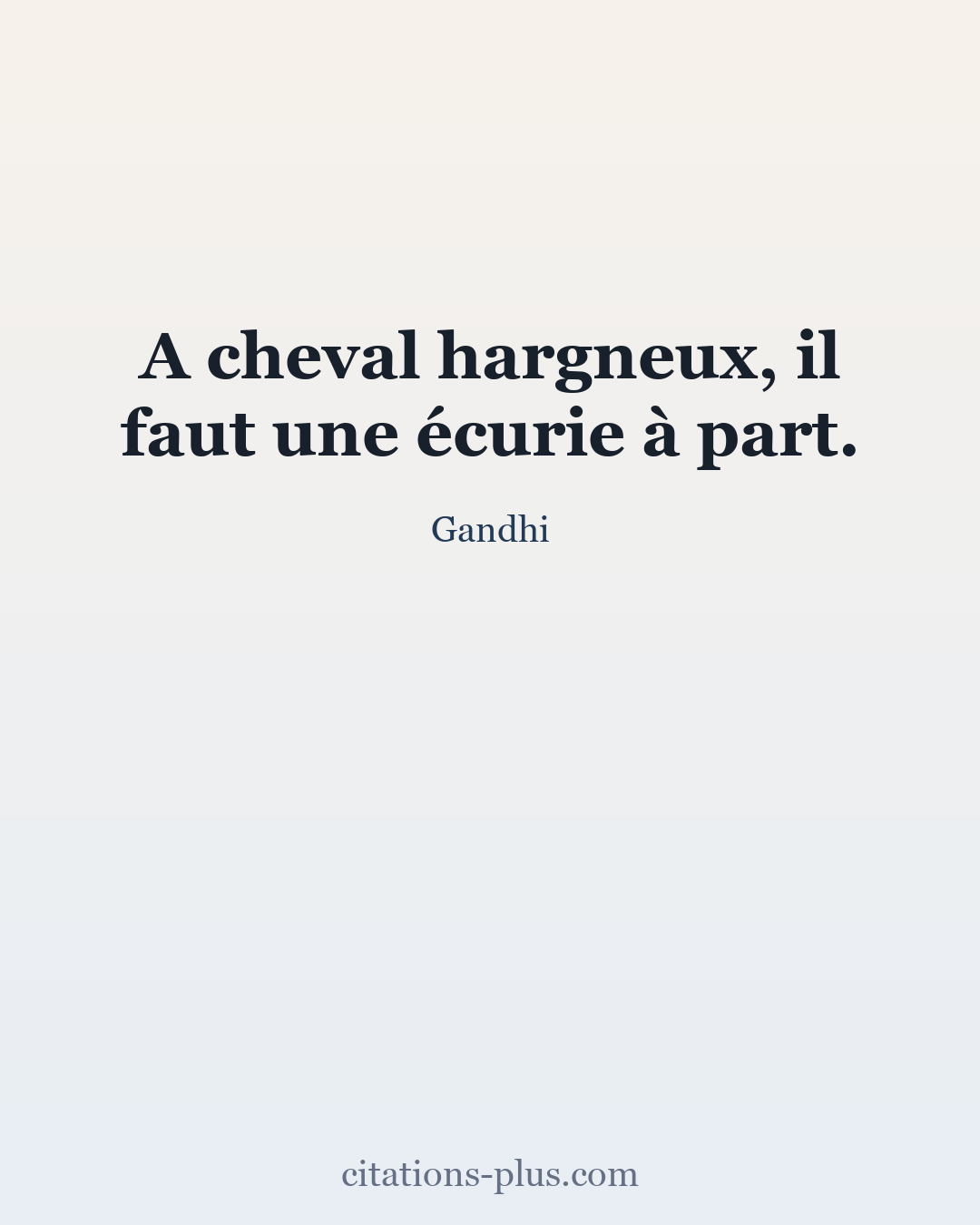 Carte Premium clair — Gandhi