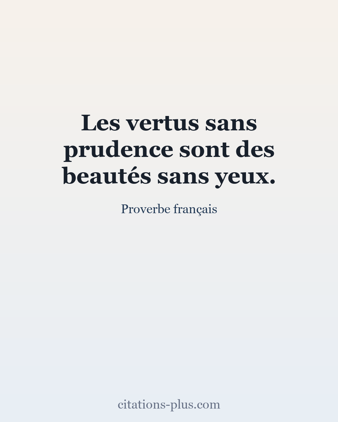 Carte Premium clair — Proverbe français