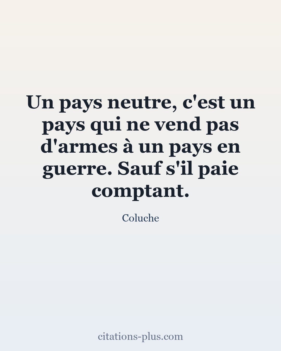 Carte Premium clair — Coluche