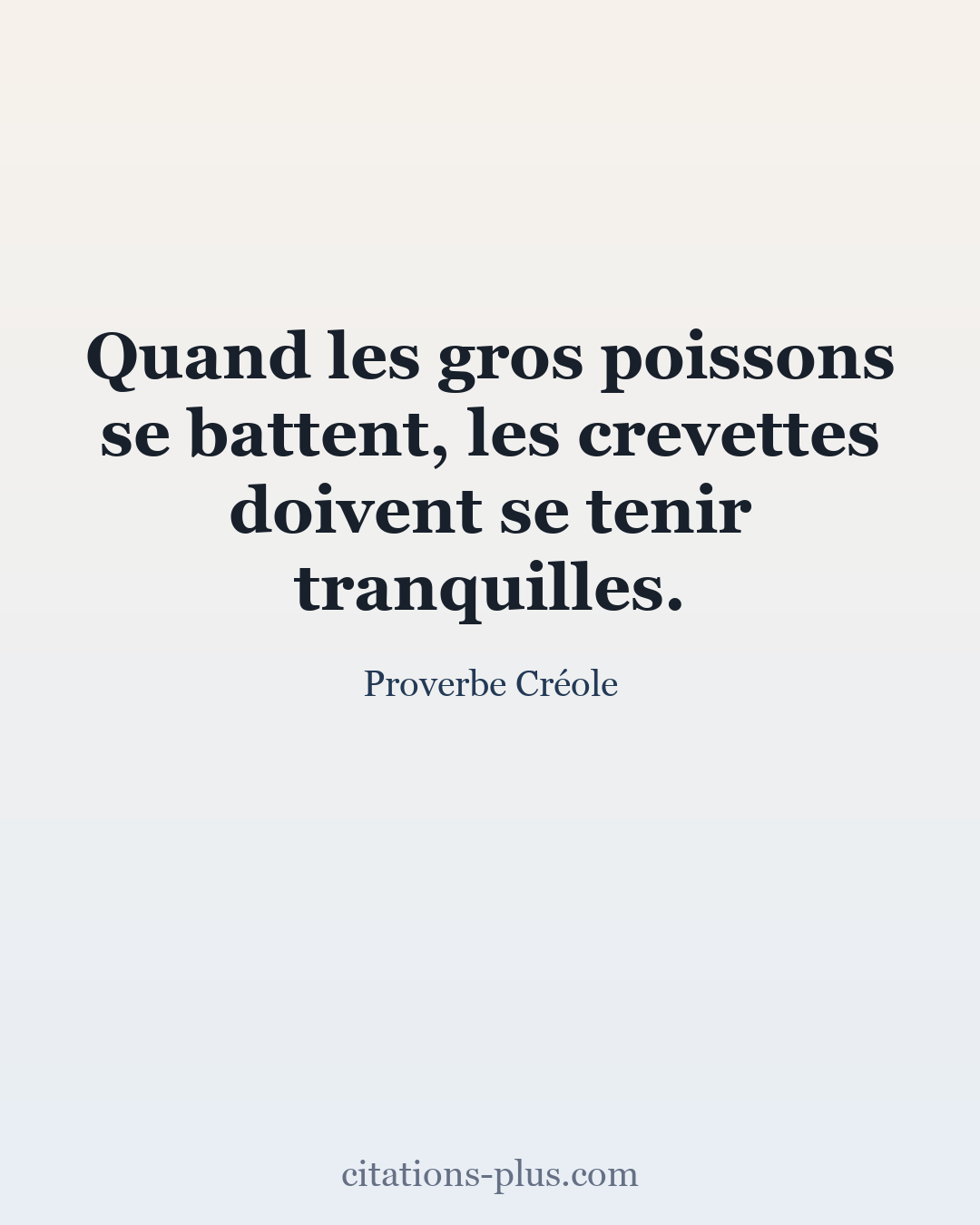 Carte Premium clair — Proverbe Créole