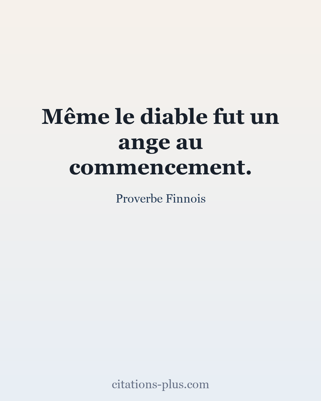 Carte Premium clair — Proverbe Finnois