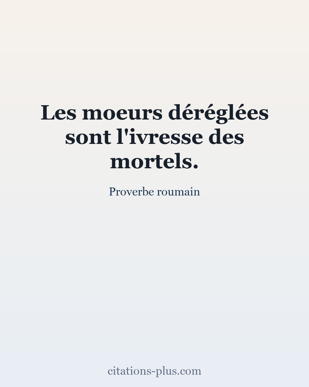 Carte Premium clair — Proverbe roumain
