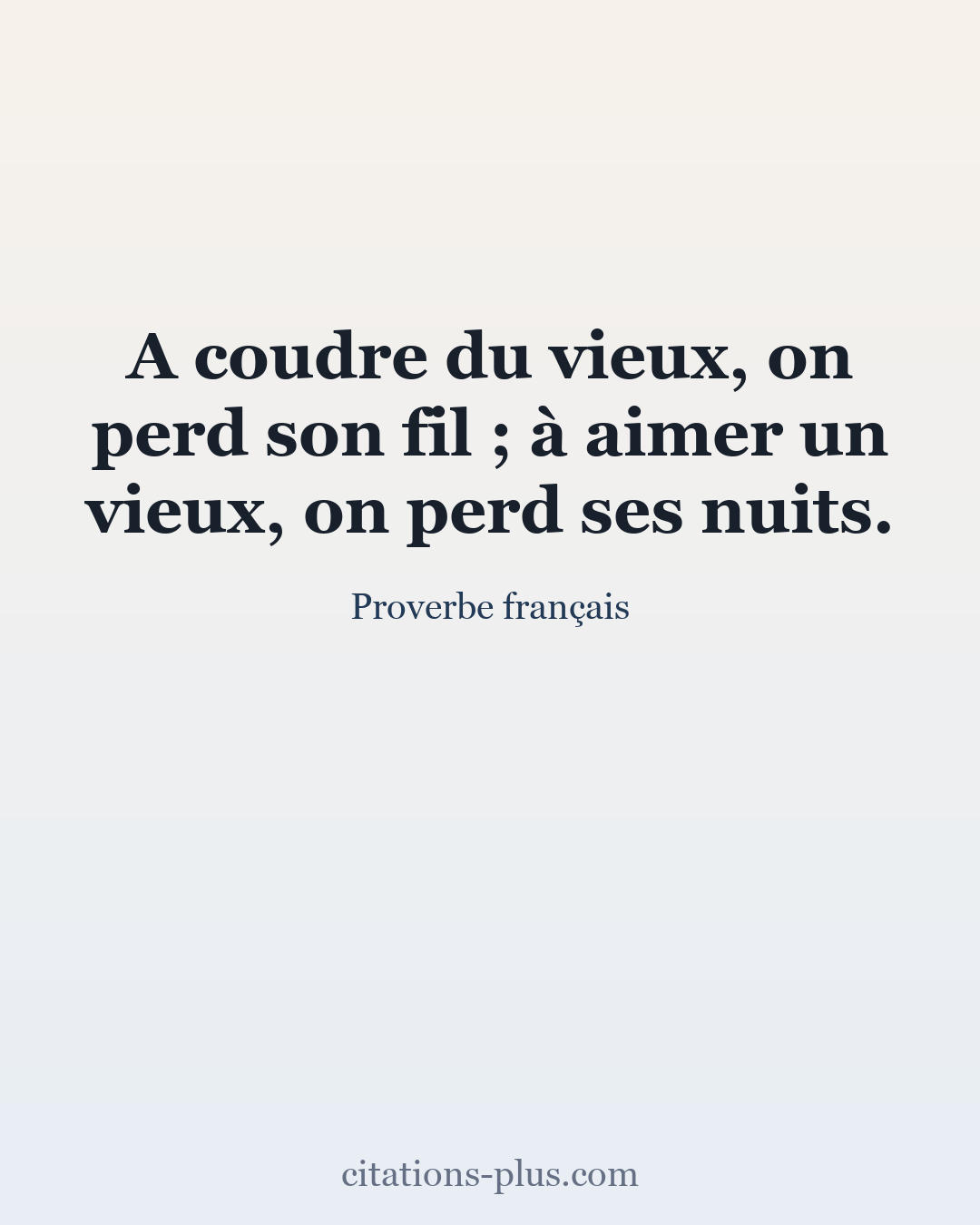 Carte Premium clair — Proverbe français
