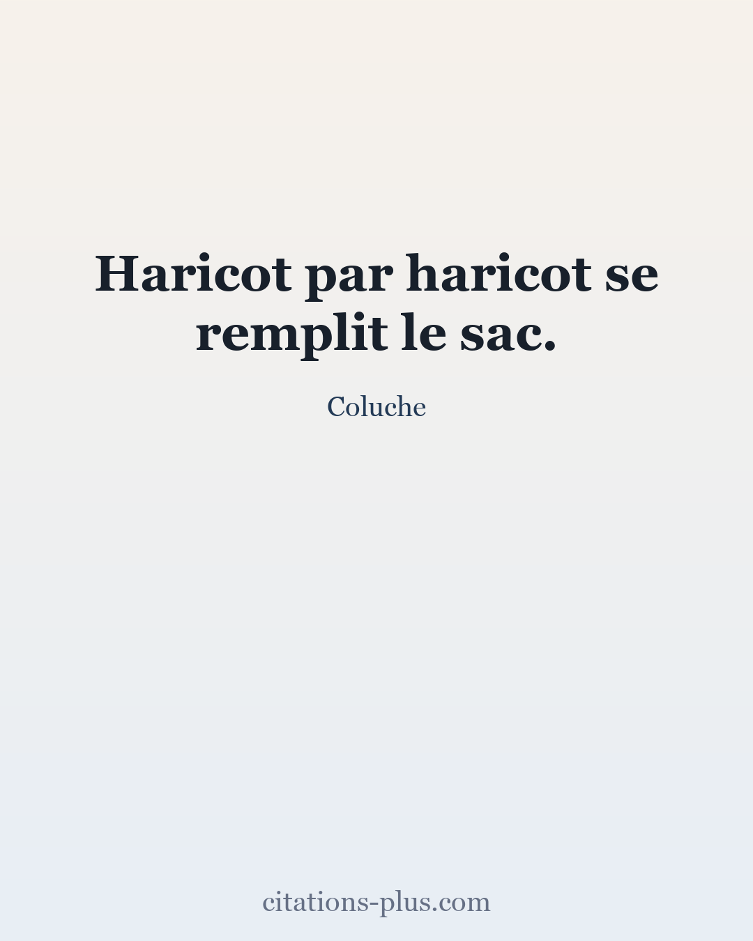 Carte Premium clair — Coluche