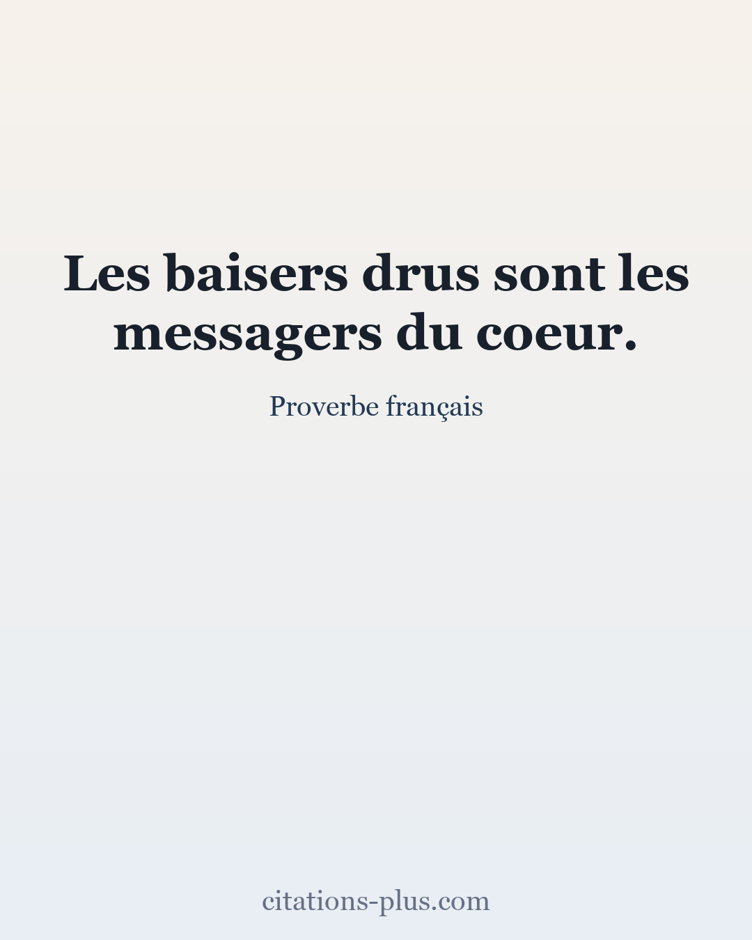 Carte Premium clair — Proverbe français