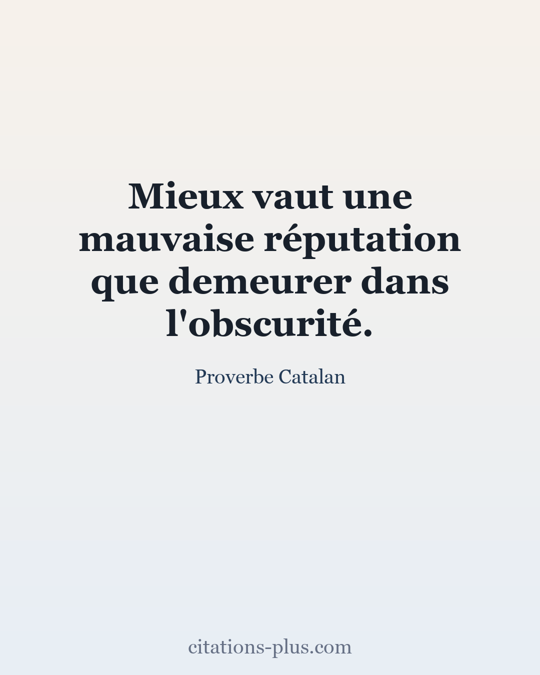 Carte Premium clair — Proverbe Catalan
