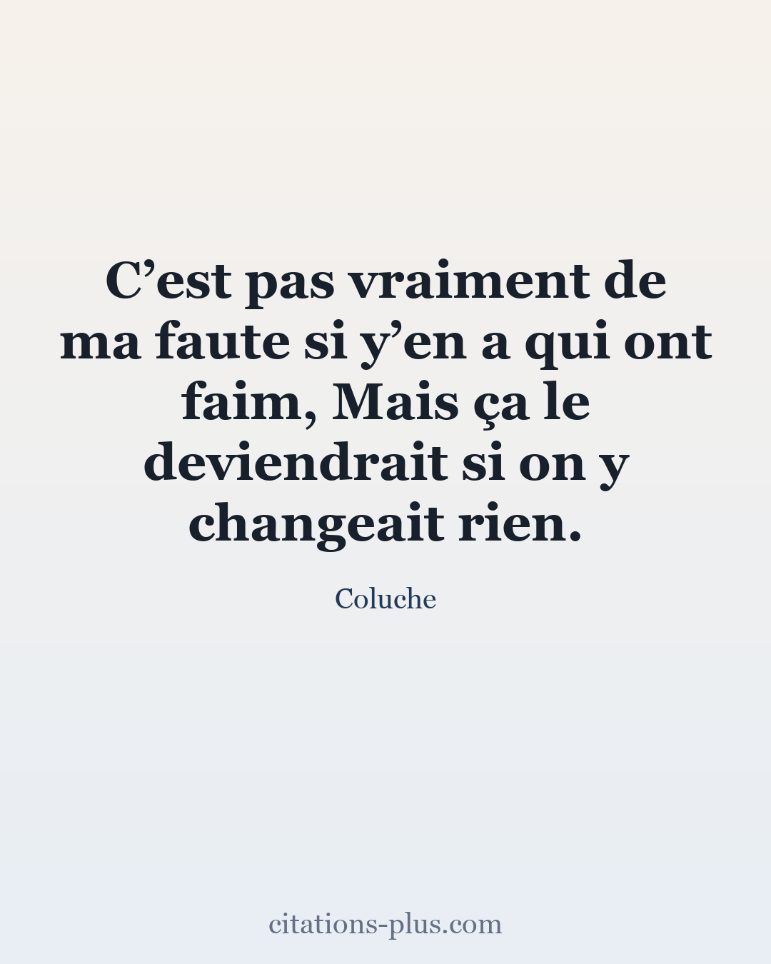Carte Premium clair — Coluche