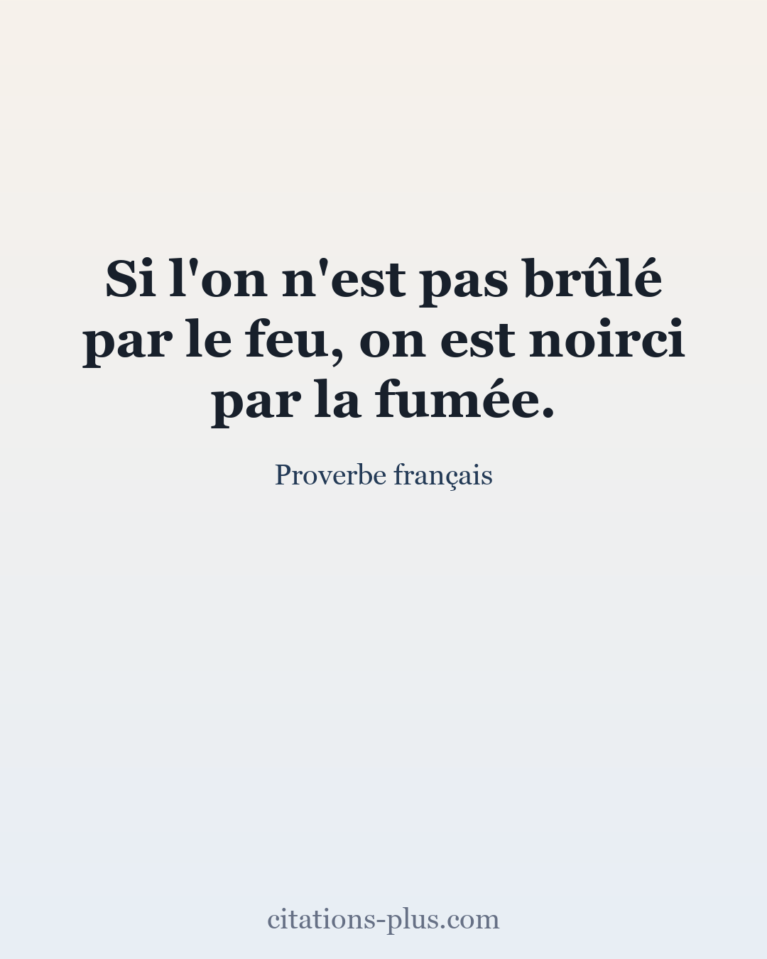 Carte Premium clair — Proverbe français