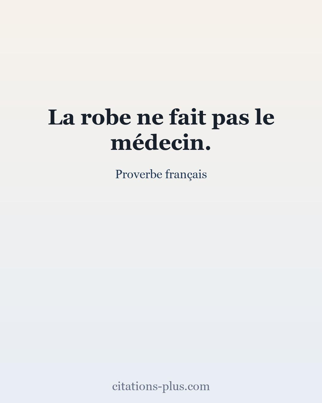Carte Premium clair — Proverbe français